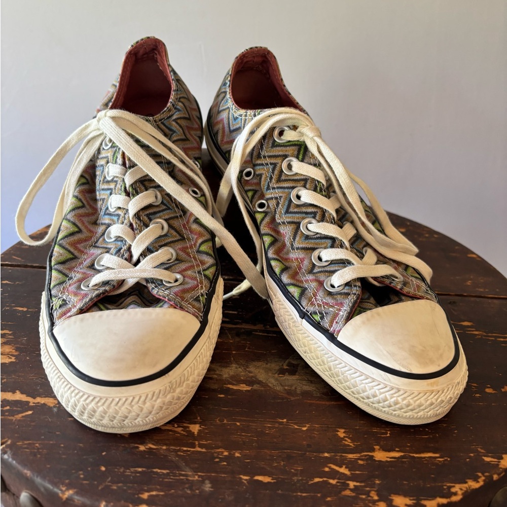 Early Missoni Chuck Taylor All⭐️Star converse low tops. W9, M7. Good condition!